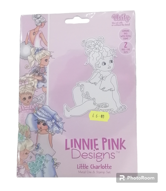 Linnie pink designs die & stamp set