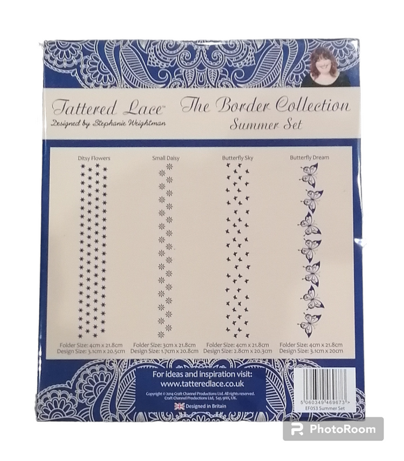 Tattered Lace embossing folders The border collection Summer set