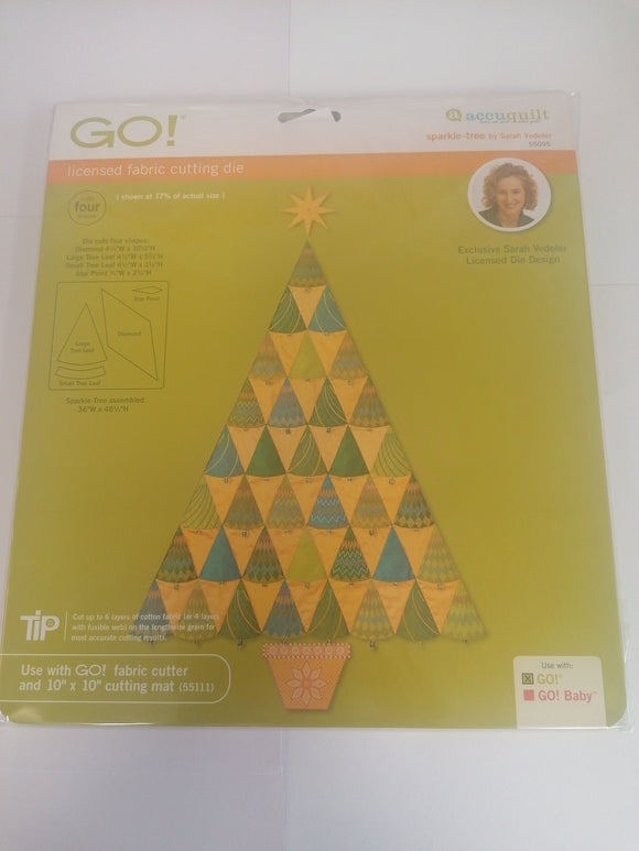 GO! accuquilt die Sparkle tree 55095