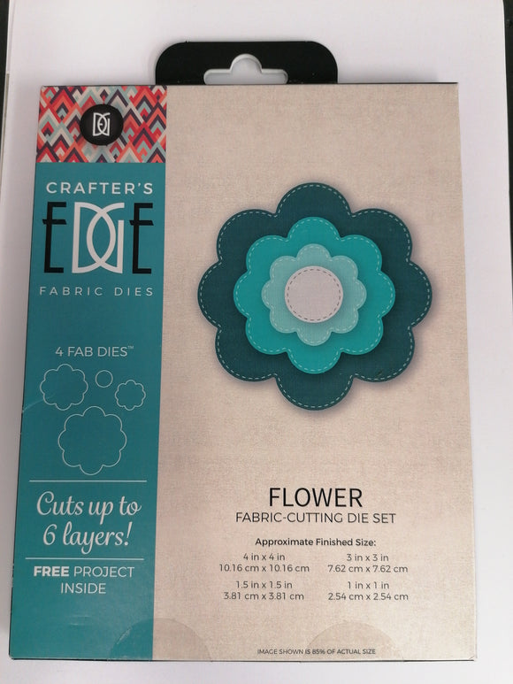 Crafters Edge fabric die Flower