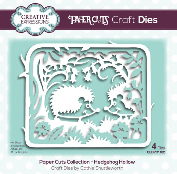 Creative expressions paper cuts die HEDGEHOG HOLLOW