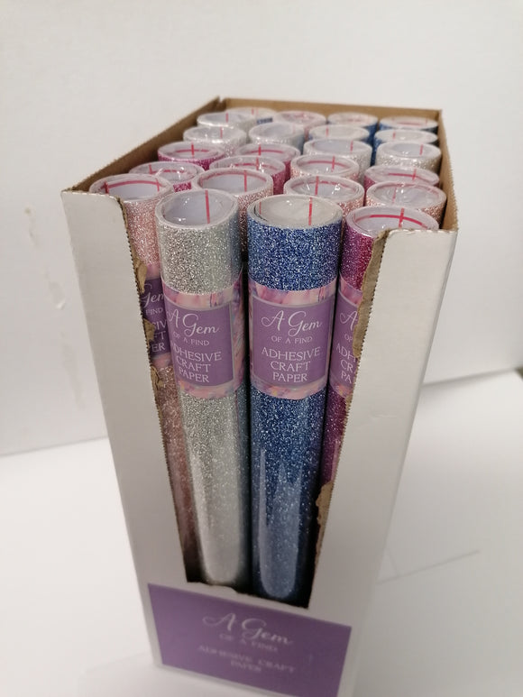 Adhesive craft paper full box of 24 rolls