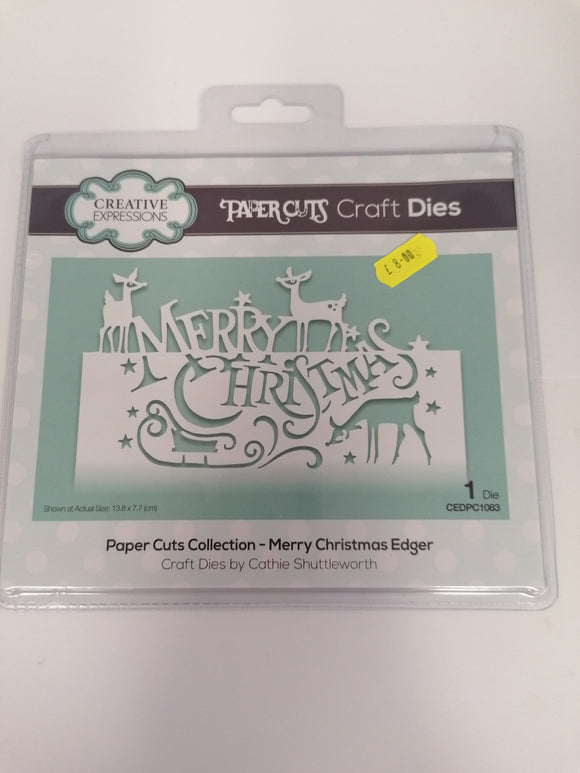 Creative expressions Edger die Merry Christmas