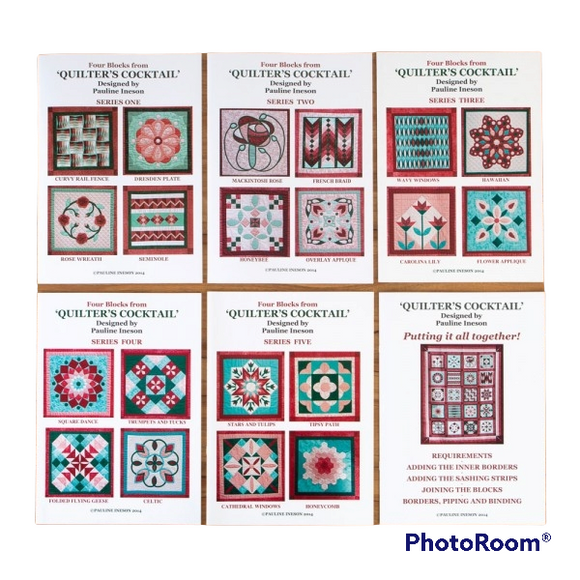 Pauline Ineson Quilters Cocktail Patterns