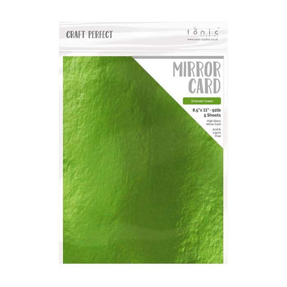 Tonic studio Craft Perfect - Mirror Card -High Gloss - Emerald green 9439E