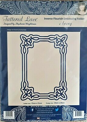 Tattered lace Inverse Flourish Embossing Folder Avery (ETL194)