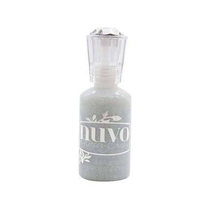 Nuvo - Glitter Drops - silver crystals - 774n