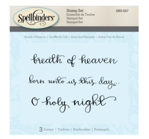 SPELLBINDERS 3D Shading Cling Stamp SENTIMENTS Breath of Heaven