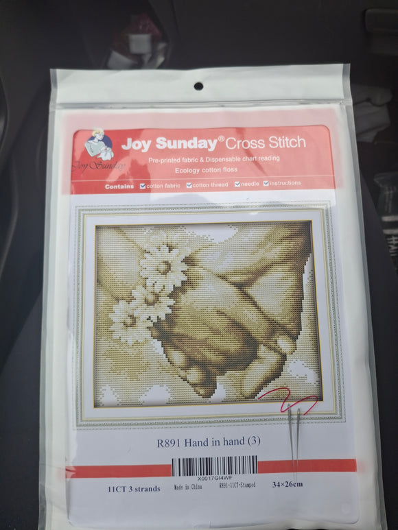 Cross Stitch kit Hand in Hand