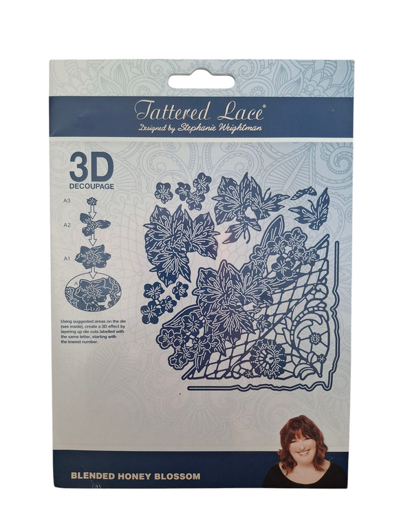 Tattered Lace 3D Decoupage Die Blended honey blossom