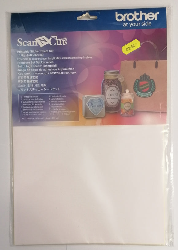 Brother scan n cut printable sticker sheets