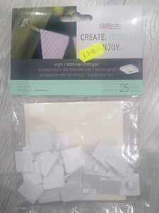 Deflector Sign/banner hanger 25pcs