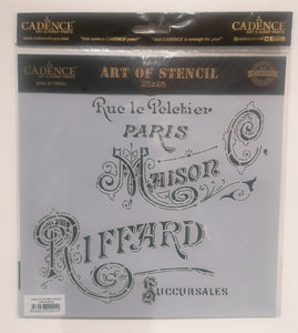 Cadence Art of stencil 25 x 25