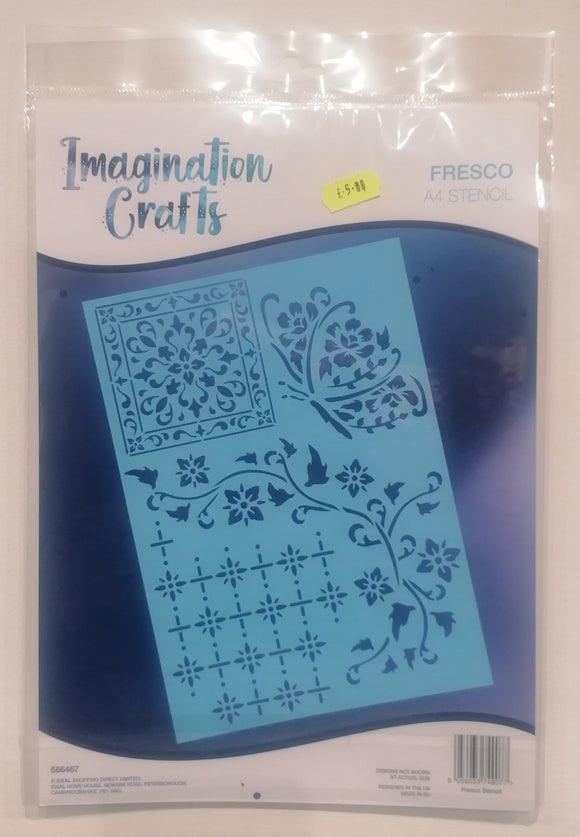 Imagination Crafts A4 stencil Fresco
