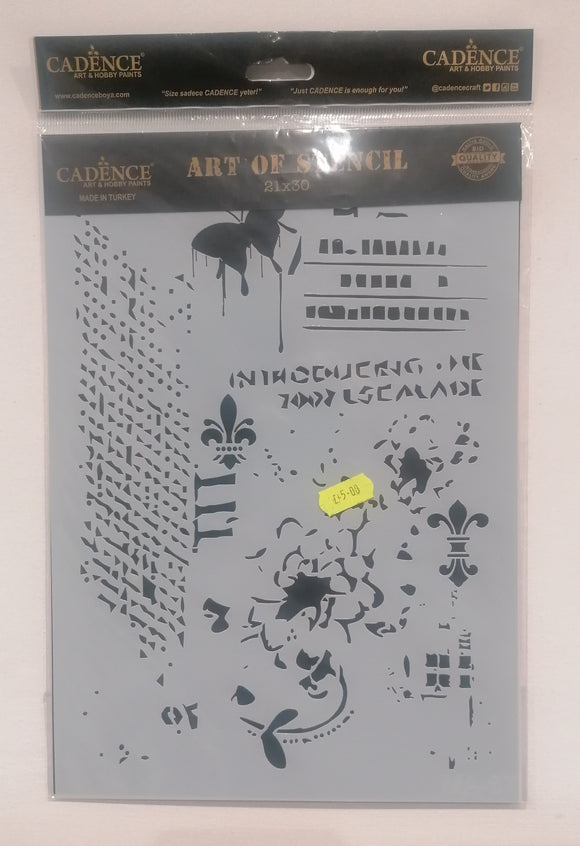 Cadence Art of stencil 21 x 30