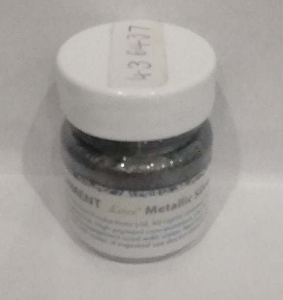 Parchment Lace metallic silver ink