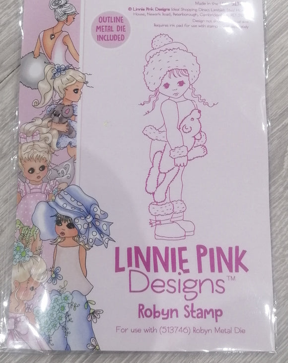 Linnie pink designs stamp