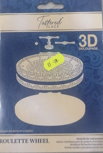 Tattered lace 3d decoupage die Roulette wheel