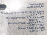 Tattered lace die Chocolate fountain