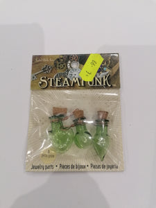 Solid Oak Steampunk Fancy bottles