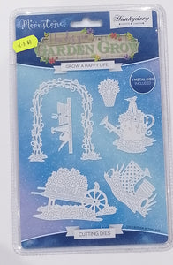 Hunkydory moonstone die How does your garden grow Grow a happy life