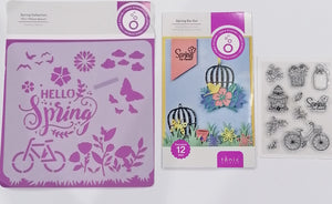 Tonic studios Spring collection Stencil Die & Stamp