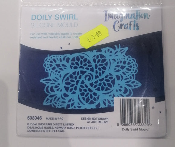 Imagination Crafts silicone mould Doily swirl