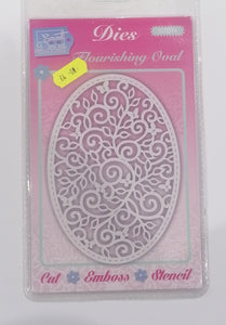 Sweet Dixie Dies Flourishing ovals