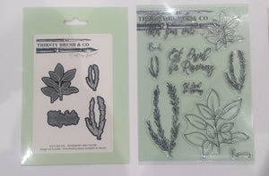 Thirsty brush & Co stamp and die set