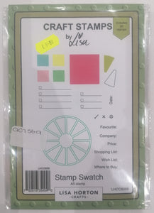 Lisa Horton Crafts A5 stamp swatch