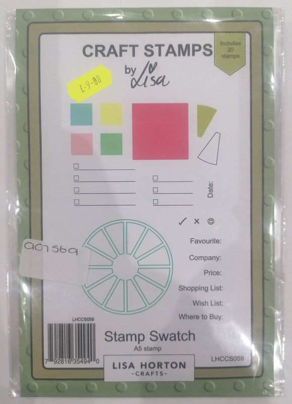 Lisa Horton Crafts A5 stamp swatch