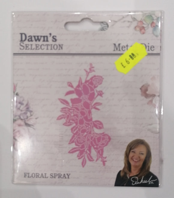 Dawn's Selection metal die set Floral spray