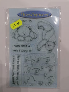 Personal impressions stamp set Vanilla a little bear