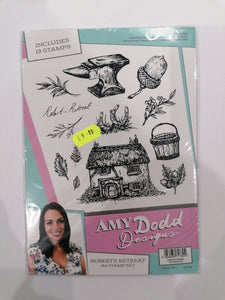 Amy Dodd Designs A5 stamp set Roberts retreat