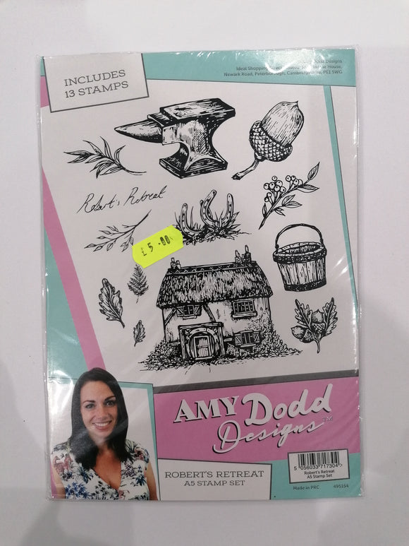 Amy Dodd Designs A5 stamp set Roberts retreat