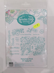 Beverley Eden Designs A5 stamp set Nasturtium Nook