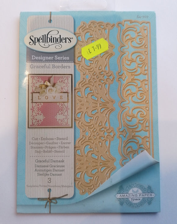 Spellbinders Die designer series Graceful borders Graceful damask