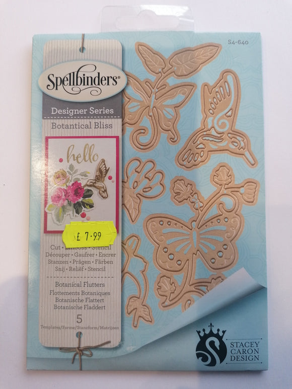 Spellbinders die Botanical bliss Botanical flutters