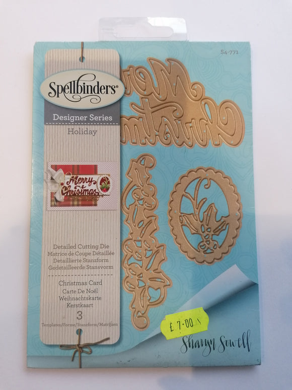 Spellbinders Die Holiday Christmas card
