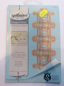 Spellbinders Designer series die Renaissance jubilee Tuscany strip