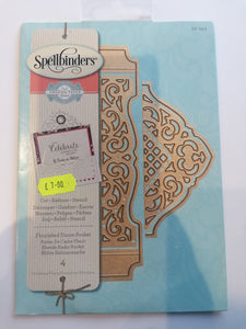 Spellbinders die Flourished frame pocket