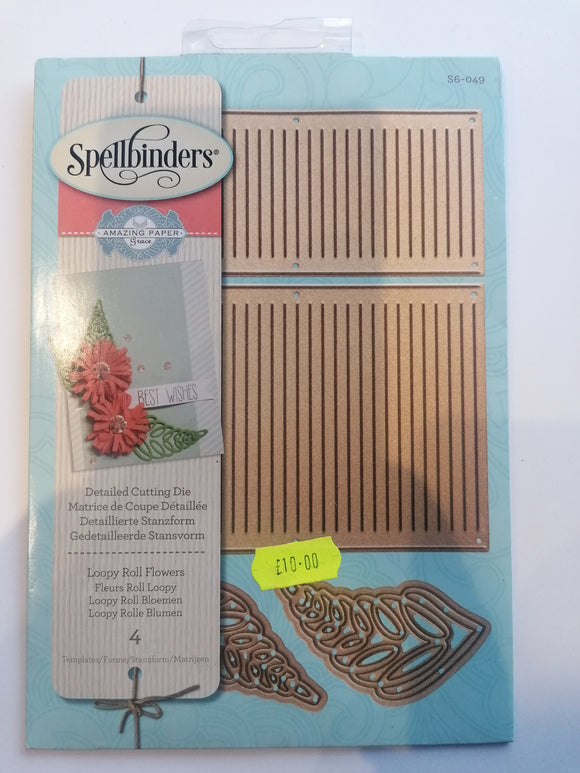 Spellbinders die Loopy roll flowers