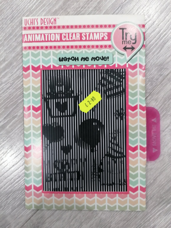 Uchi's design animation clear stamp Happy birthday