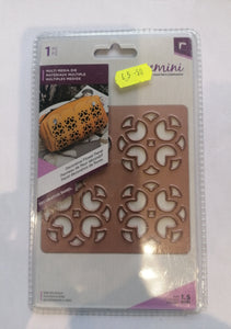Gemini multi media die Decorative flower panel