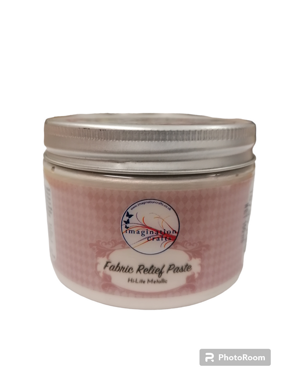 Imagination Crafts fabric relief paste Hi-lite metallic Red