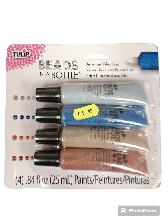 Tulip Beads in a Bottle pk 4