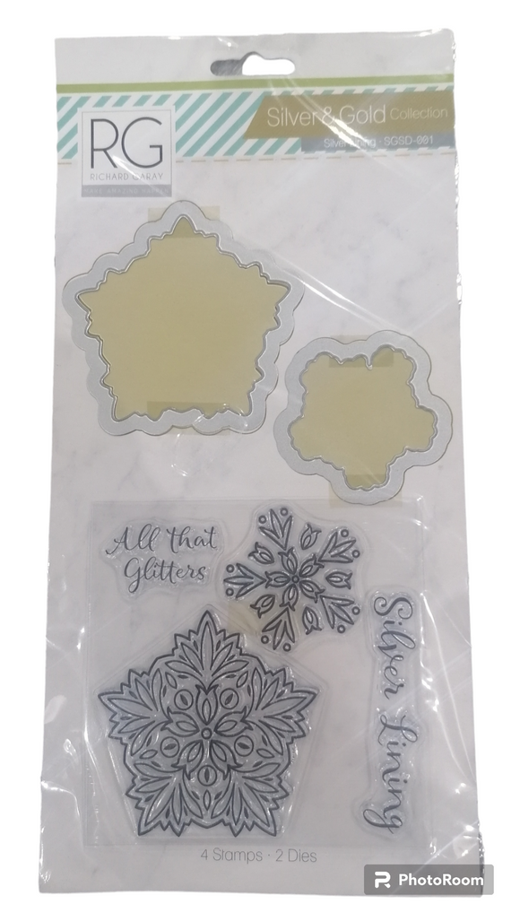 RG Richard Garay silver & gold collection stamp and die