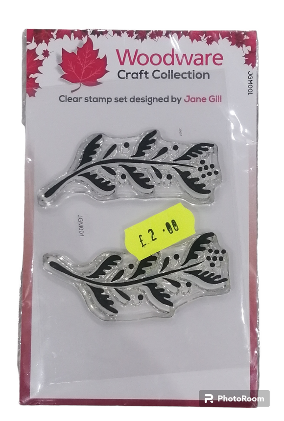 Woodware craft collection clear stamp set