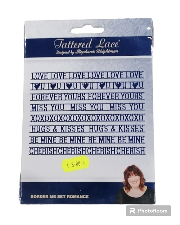 Tattered Lace die Border me set romance