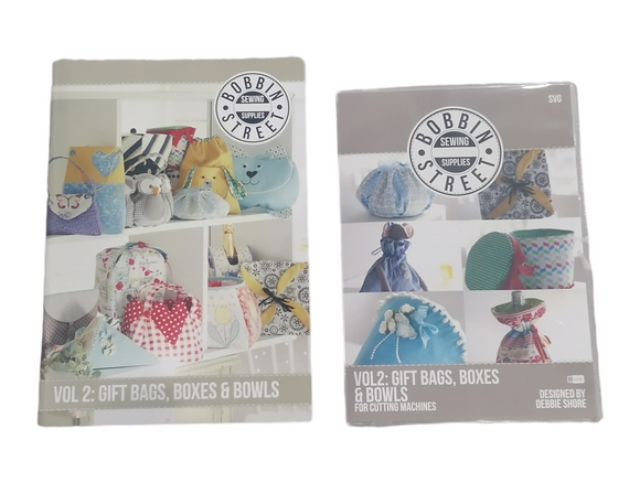 Bobbin street sewing supplies Vol 2 gift bags, boxes & bowls